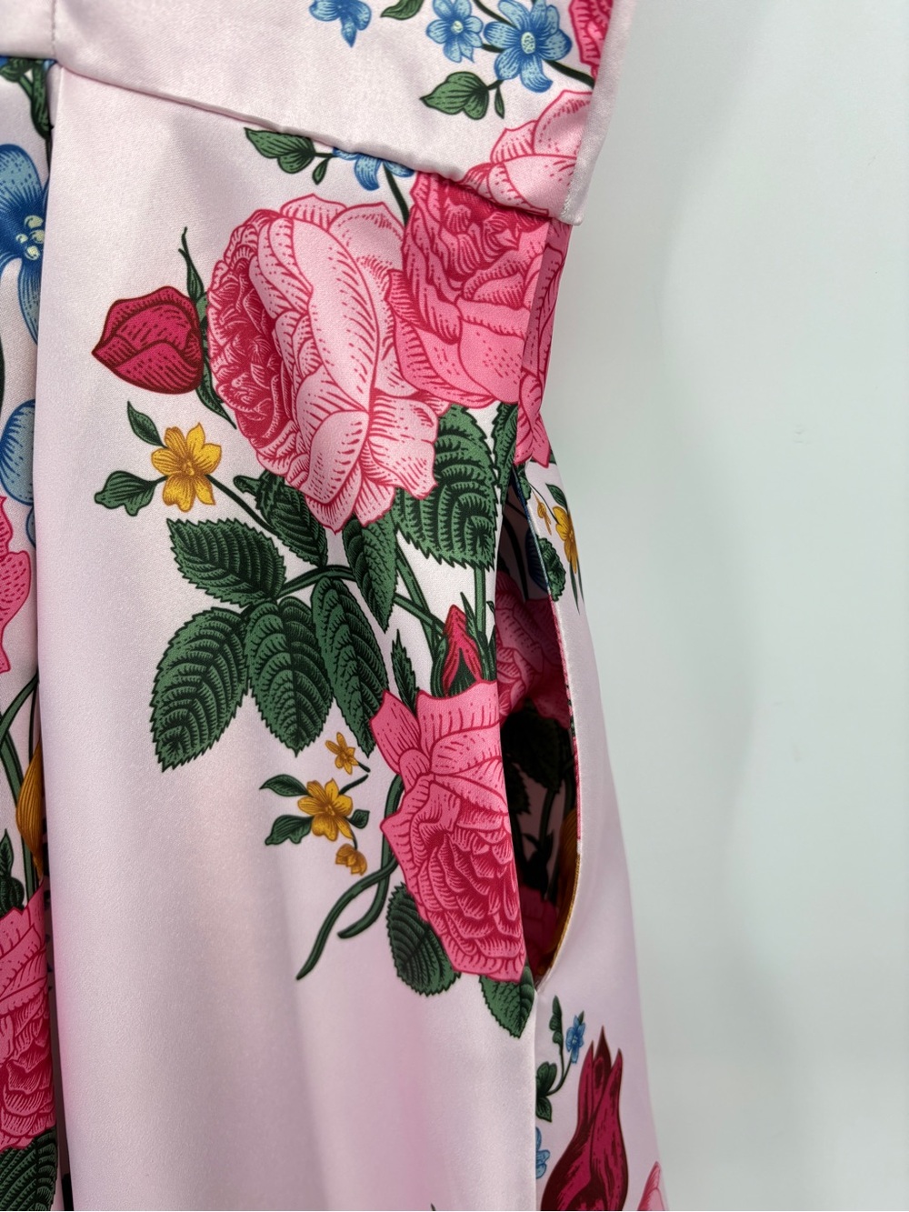 Liza Luxe Mini Dress Sleeveless Pink Floral Dress - Picture 5 of 14